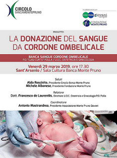 Domani a Sant’Arsenio la presentazione del progetto “La donazione del sangue da cordone ombelicale”