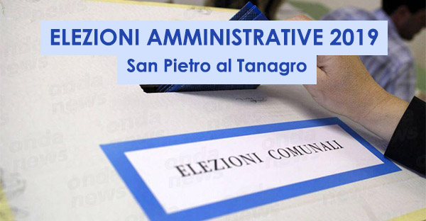 elezioni amministrative 2019 SAN PIETRO AL TANAGRO