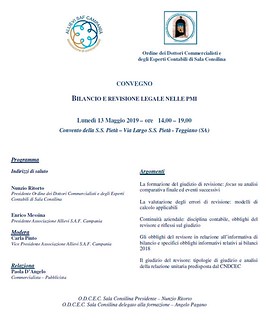 Ordine Commercialisti Sala Consilina. Domani a Teggiano incontro sulle piccole e medie imprese