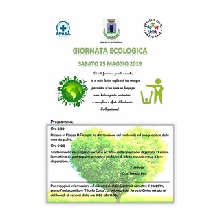 Il 25 maggio a Sant’Arsenio la “Giornata Ecologica” per la raccolta dei rifiuti abbandonati