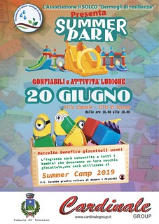 Sassano: il 20 giugno il “Summer Park” dell’Associazione IL SOLCO sostenuto dalla Cardinale Group