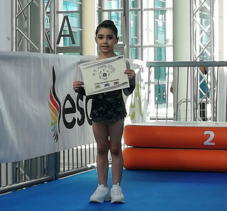 Filomena Marmo, giovane atleta della Kodokan Ginnastica, fascia oro alle Finali Nazionali di Ritmica