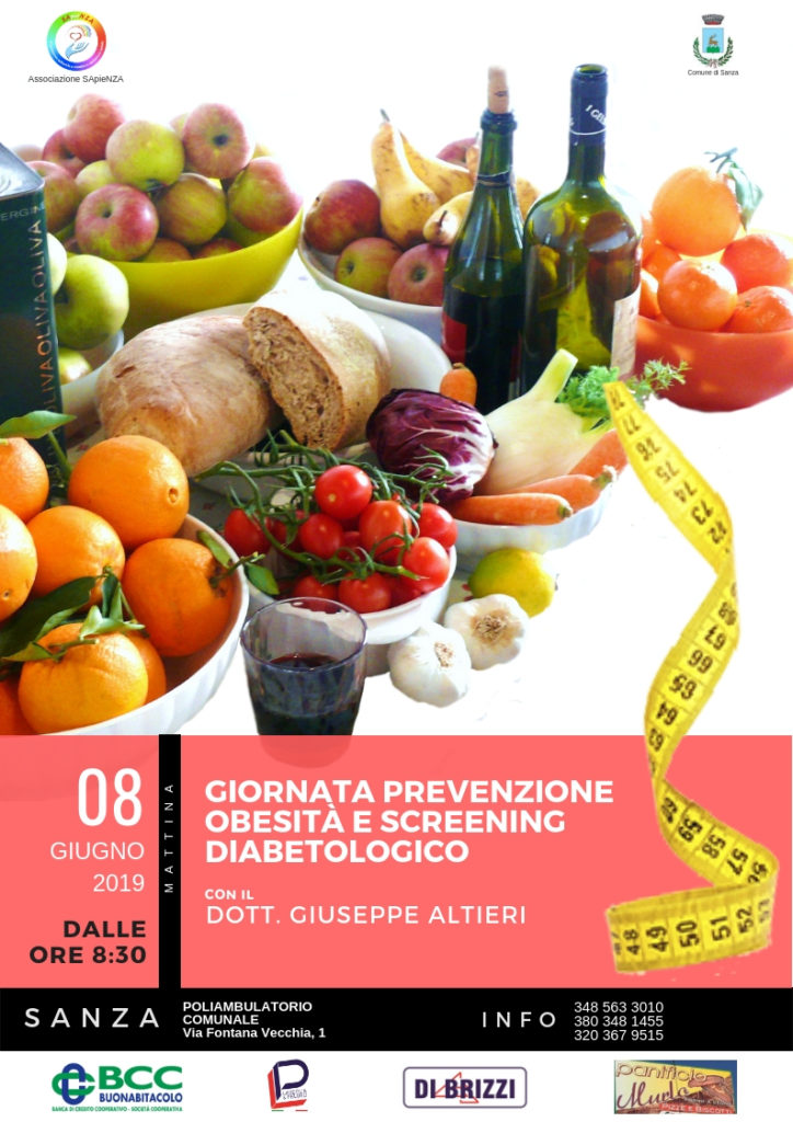 Domani a Sanza una giornata dedicata alla prevenzione dell’obesità