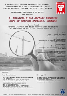 Domani a Polla un incontro su “Edilizia e appalti pubblici dopo lo sblocca cantieri”