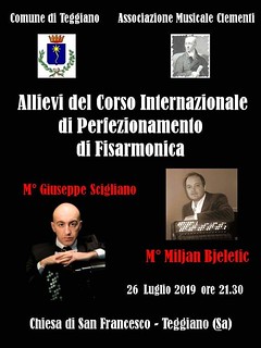 Teggiano: il 26 luglio appuntamento musicale con gli allievi del Corso Internazionale di Fisarmonica