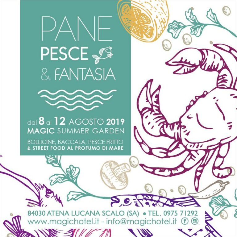 Al Magic Hotel di Atena Lucana l’evento “Pane, pesce e fantasia” con bollicine, baccalà e cuoppi fritti