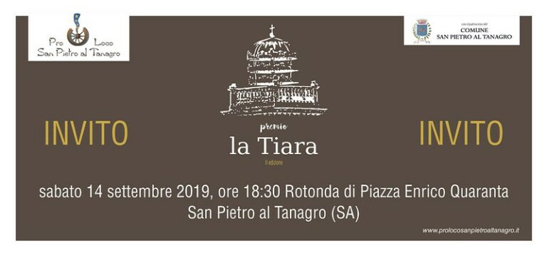 Promozione del territorio. Domani a San Pietro al Tanagro la II edizione del Premio “La Tiara”