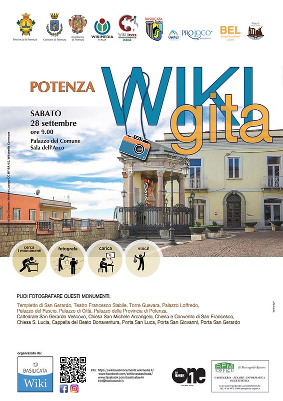 Wiki Loves Monuments. Domani a Potenza l’importante evento di promozione del patrimonio culturale