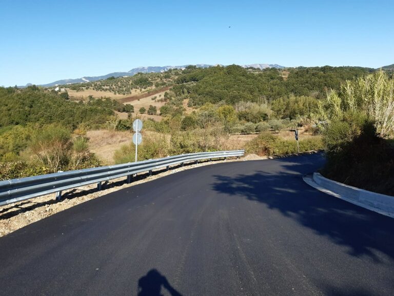 Viabilità in provincia di Salerno. In fase di ultimazione i lavori sulla S.P.10 tra Palomonte e Contursi