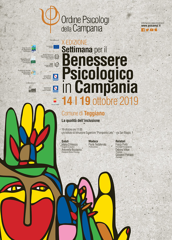 Torna in Campania la Settimana del Benessere Psicologico.Il 19 ottobre un convegno al “Leto” di Teggiano