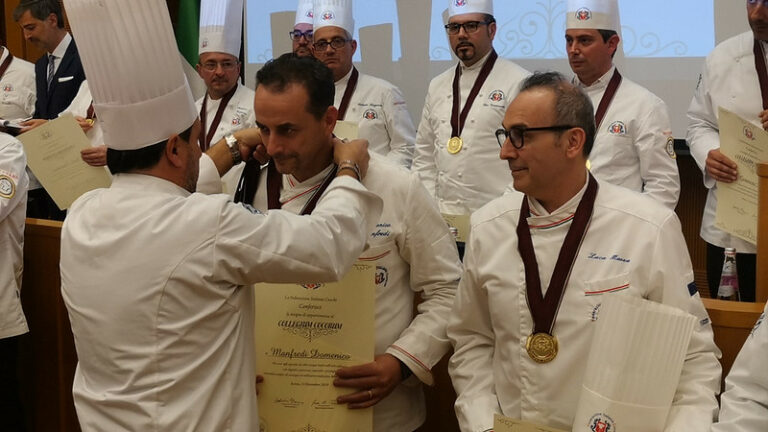 Al Maestro Manfredi della Pasticceria D’Elia un prestigioso riconoscimento al merito professionale