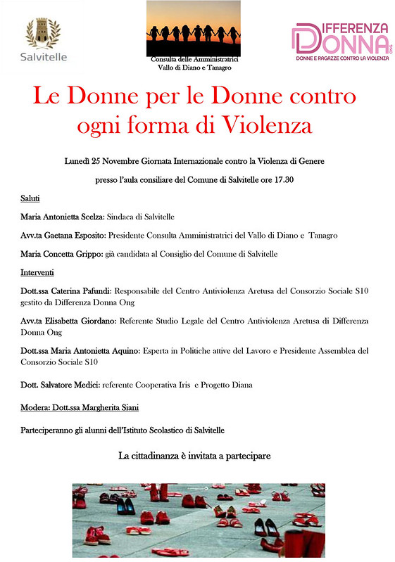 NO alla violenza sulle donne. Domani a Salvitelle incontro della Consulta delle Amministratrici