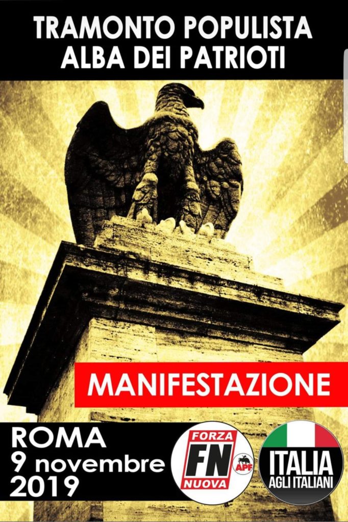 Forza Nuova Eboli alla Manifestazione dei Patrioti a Roma il 9 novembre