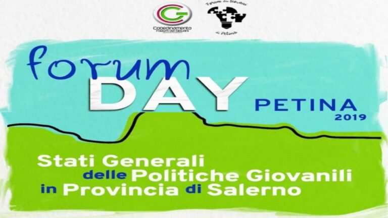 Petina: domani il Forum Day. Al centro dell’incontro le politiche giovanili