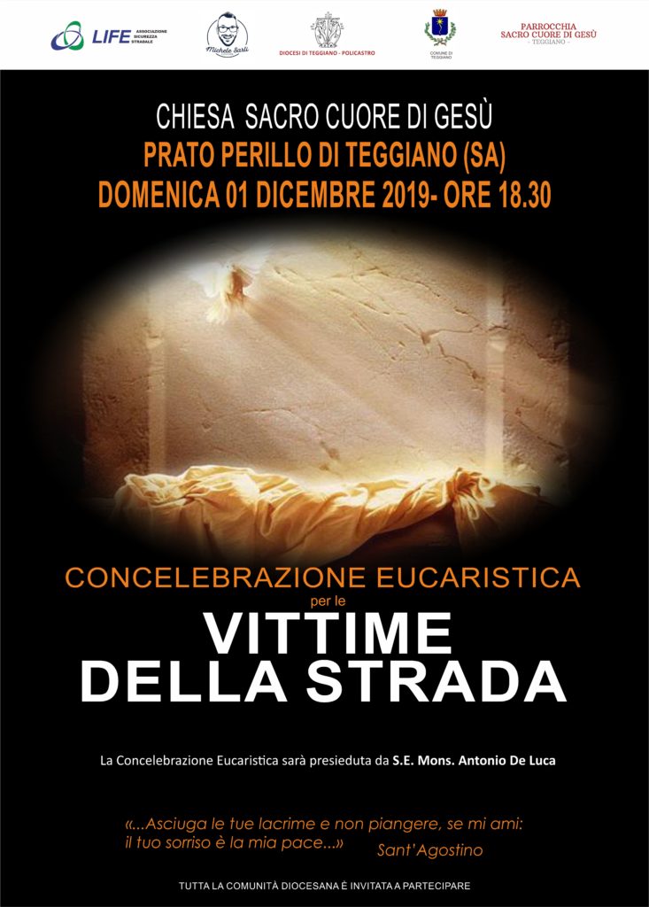 Teggiano: domani la Concelebrazione Eucaristica in ricordo delle vittime della strada