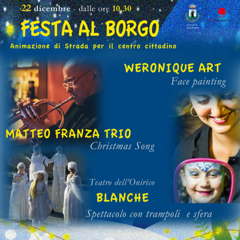 Sant’Arsenio: domani e il 27 dicembre “Festa al Borgo” con tanti eventi gratuiti