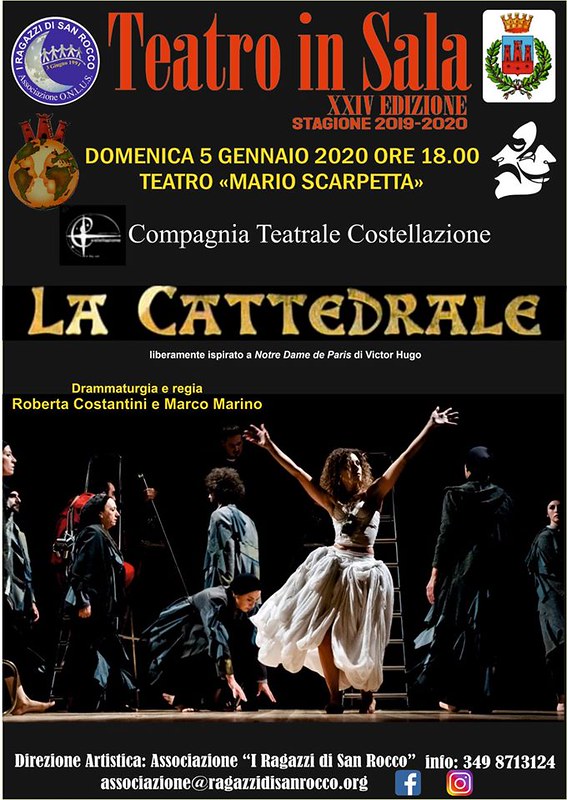 Teatro in Sala. Il 5 gennaio in scena “La Cattedrale”, ospite l’ultramaratoneta Giuseppe De Rosa