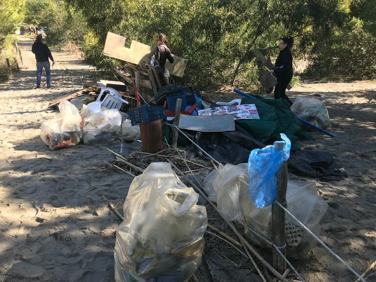 Giornata ecologica a Camerota. Smantellati ricoveri abusivi e ripulita la pineta della Cala del Cefalo