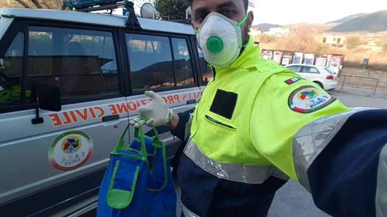 Il Gruppo di Protezione Civile FATA Onlus di San Pietro al Tanagro a lavoro nell’emergenza Coronavirus