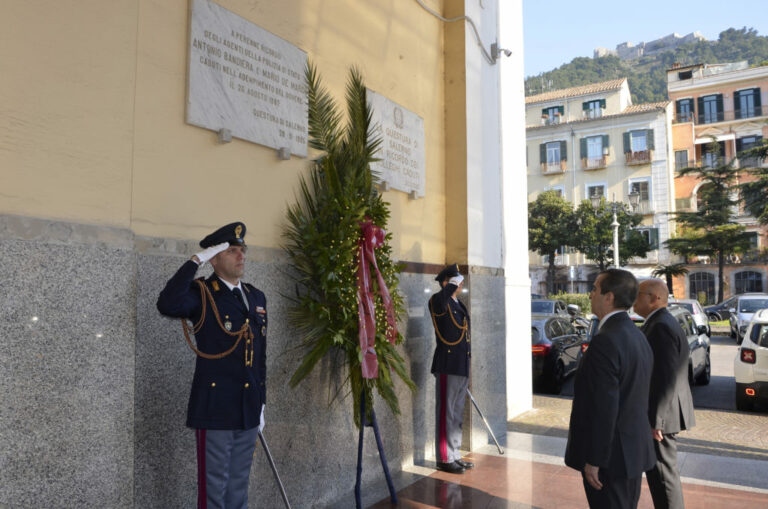 168° anniversario della fondazione della Polizia di Stato. Il Questore di Salerno:”Esserci sempre”