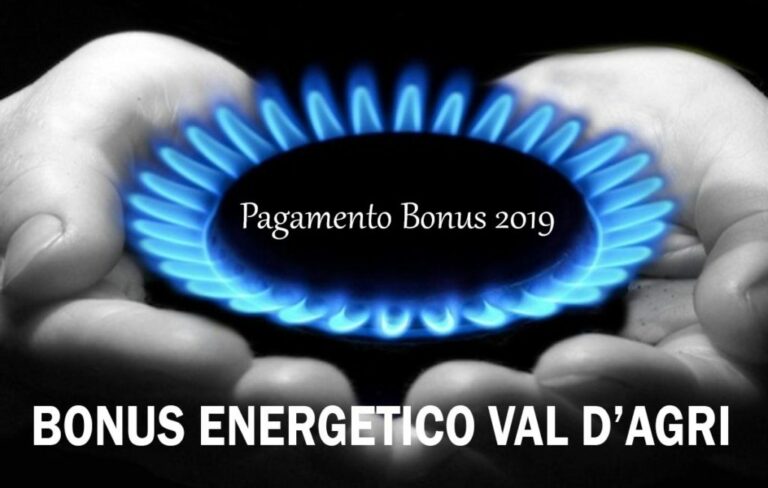 Bonus Gas Val d’Agri 2019. A breve il pagamento alle famiglie dei Comuni interessati dall’accordo