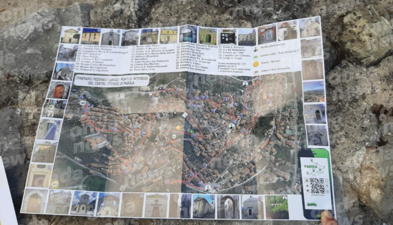 Una mappa turistica di Padula con QR e podcast sui punti d’attrazione. L’iniziativa di Domenico e Giuseppe