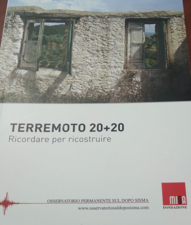 A 40 anni dal sisma del 1980 la Fondazione MIdA presenta il libro “Terremoto 20+20.Ricordare per ricostruire”