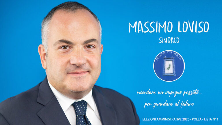 massimo loviso amministrative polla 2020