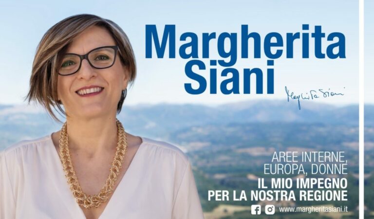 Regionali 2020. Domani e domenica Margherita Siani in piazza a Sicignano degli Alburni e Contursi Terme