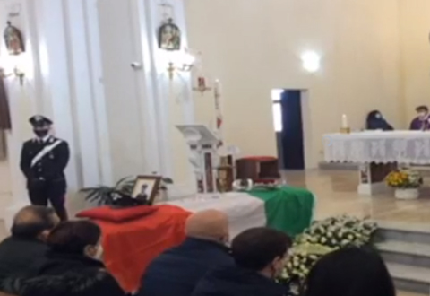 funerali carabiniere luca ferraiuolo ev