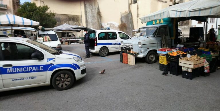 Vigili urbani verbali al mercato eboli 27 marzo 2021 2