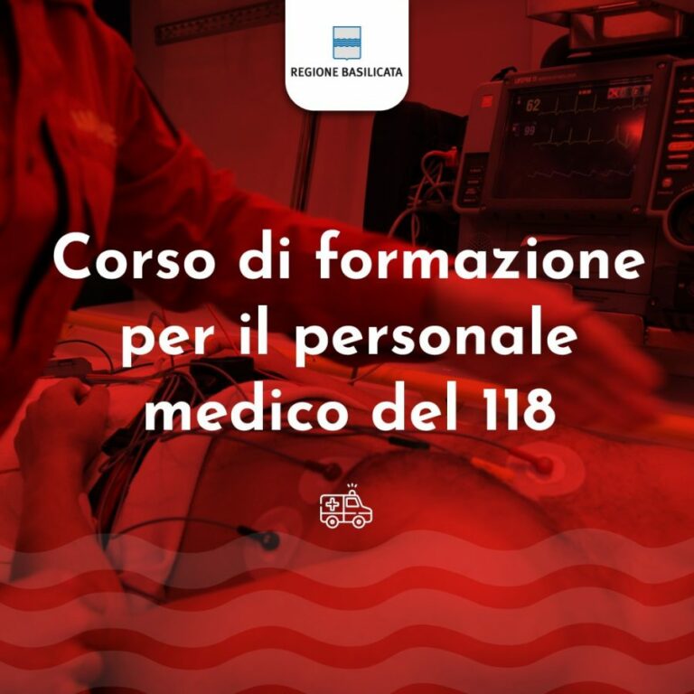 corso formazione 118 basilicata luglio 2021