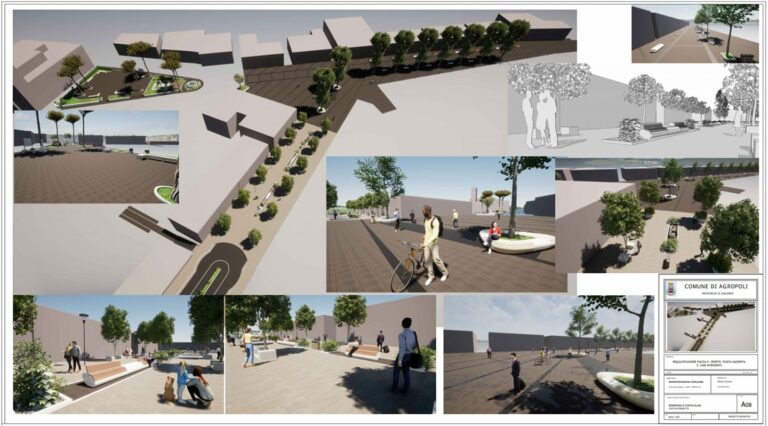 rendering restyling centro cittadino agropoli luglio 2021