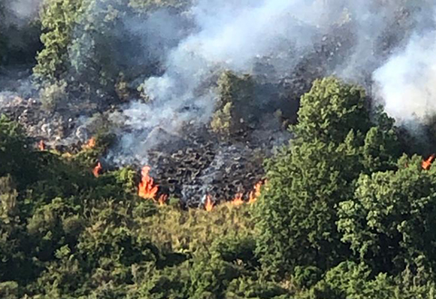 INCENDIO BUCCINO 24 AGOSTO EVIDENZA