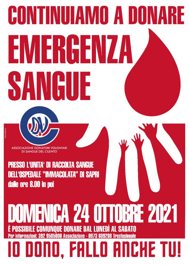 donazione sangue sapri