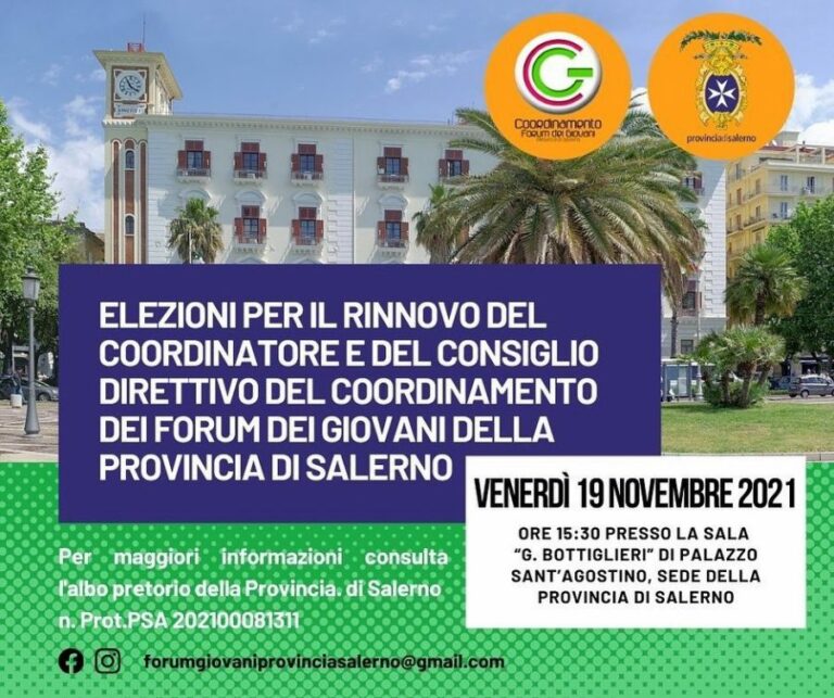 elezioni foprum giovani provinciale