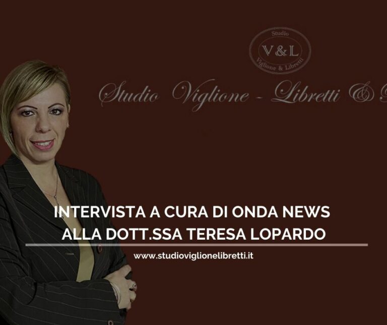 intervuista dottoressa Lopardo Studio Viglione libretti