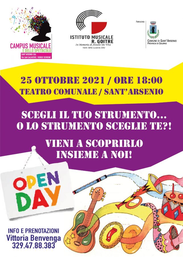 locandina open day corso di musica