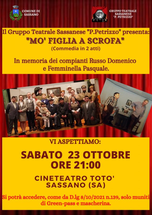 teatro sassano 23 ottobre