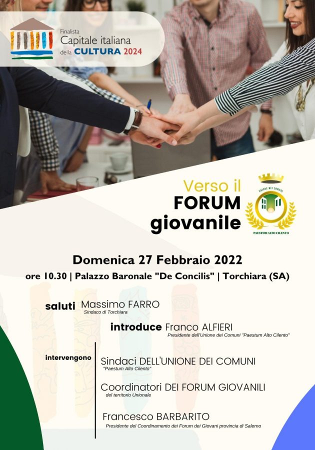 Locandina evento Forum giovani