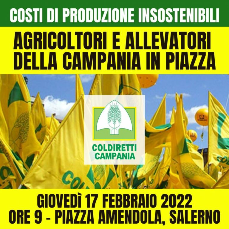 coldiretti - protesta in piazza-salerno