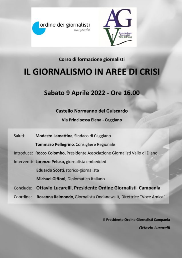 corso giornalisti caggiano 9 aprile 2022