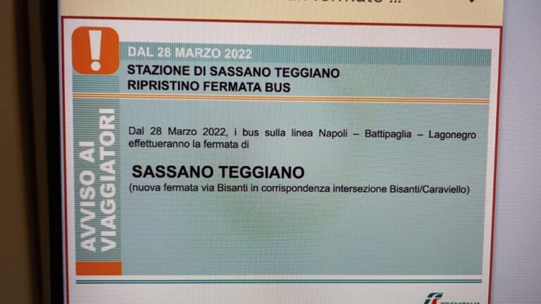 stazione sassano - teggiano