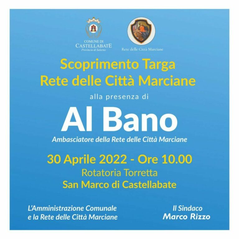 scoprimento targa rete città marciane castellabate