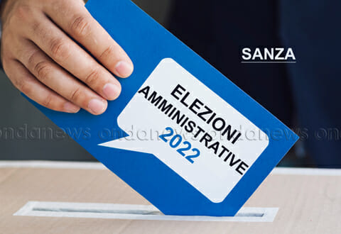 elezioni amministrative 2022 LISTE SANZA evidenza