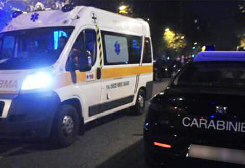 carabinieri ambulanza notte ev