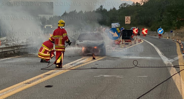 incendio auto raccordo vietri potenza