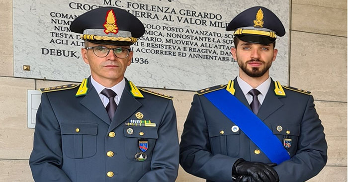 cambio tenente guardia di finanza lauria basilicata