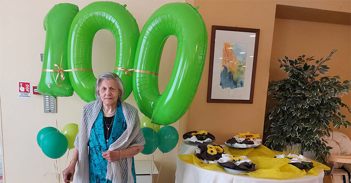 nonna romilda 100 anni tramutola