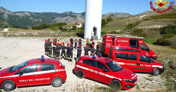 addestramento vigili del fuoo saf san gregorio magno